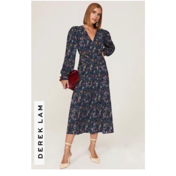 Derek Lam Dresses & Skirts - Derek Lam Collective Blue Floral dress